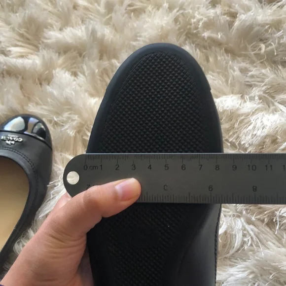 Coach Black Flats with Patent Toe - Picture 5 of 6